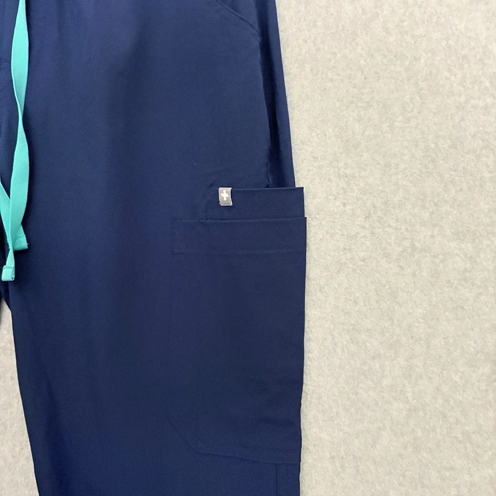 Figs Technical Collection FREEx Lined Cargo Pants Women M Petite‎ Navy PO 3997